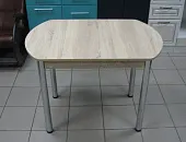 Стол Евро раскладной 1000*680 (дуб сонома), ножки хром