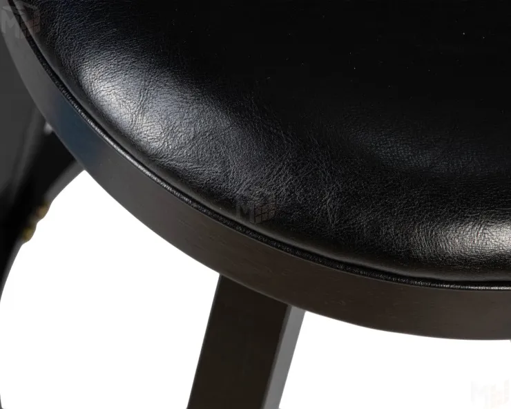 Круглый барный табурет DOBRIN BOB BAR (капучино, черный)