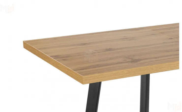 Стол раскладной Лаки Лофт 140 Дуб Вотан/Черный