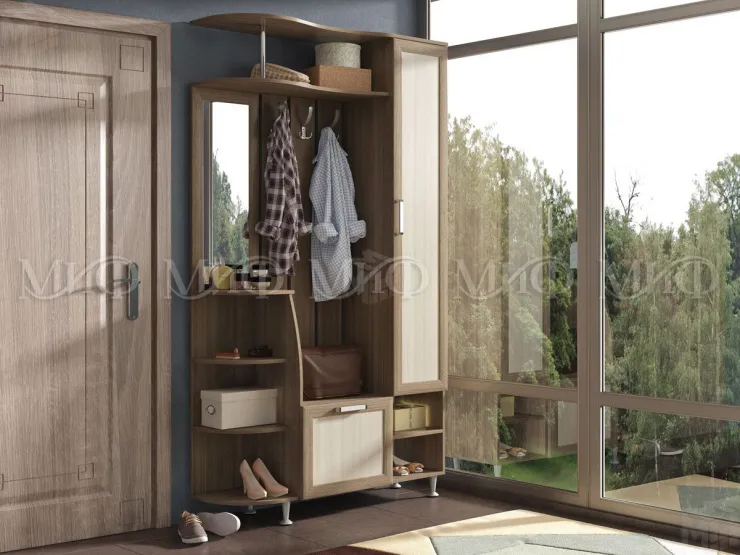 Прихожая Ксения-2 ясень шимо темный/светлый