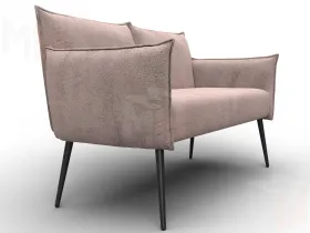 Диван прямой Лига-083 ( велюр TOWER 05 бежевый )