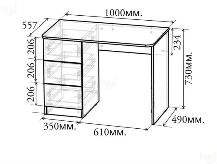 Серия детской мебели Пираты - комната №2