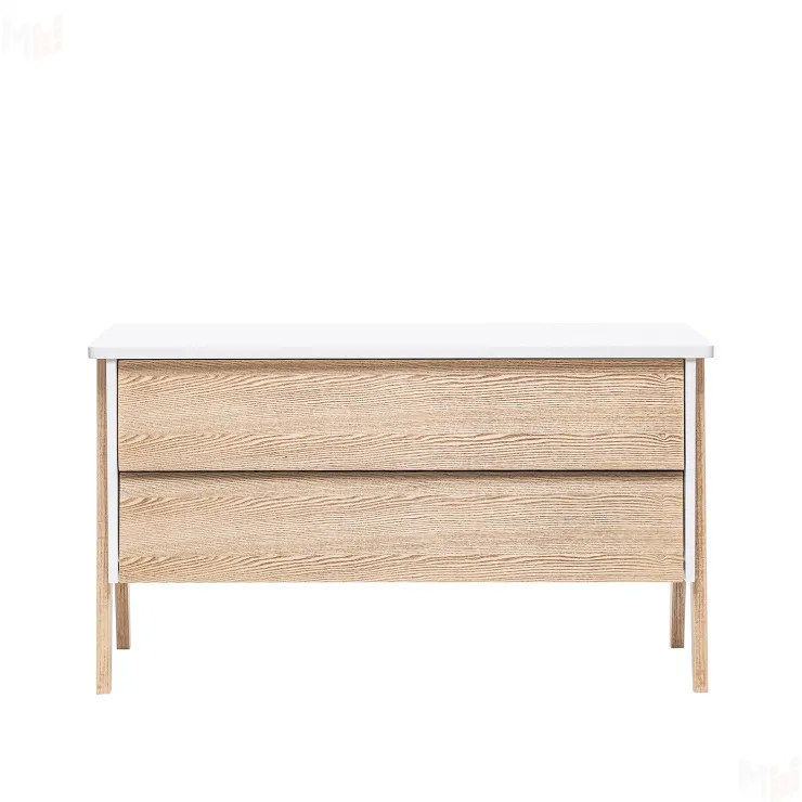 Комод Leset "Сканди" 2 ящ. (Дуб, компаньон Молочный дуб/Молочный дуб)