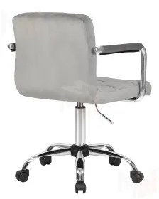 Офисное кресло для персонала DOBRIN TERRY (серый велюр (MJ9-75))