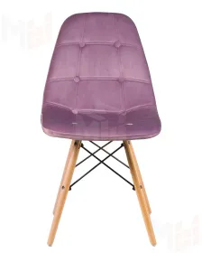 Стул обеденный DOBRIN BENNET (ножки светлый бук, пудрово-сиреневый велюр (HLR-27))