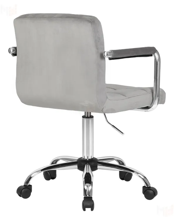 Офисное кресло для персонала DOBRIN TERRY (серый велюр (MJ9-75))