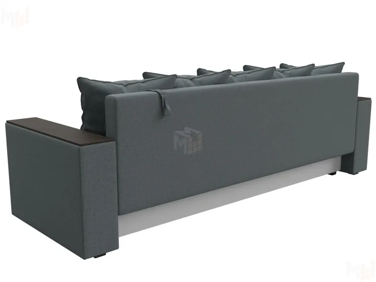 Диван прямой Дубай Лайт полки слева ( Серый )