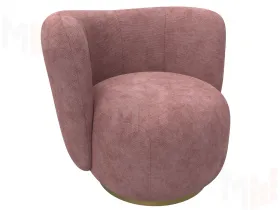 Кресло Лига-072 ( шеннил CRUZ 63 розовый )