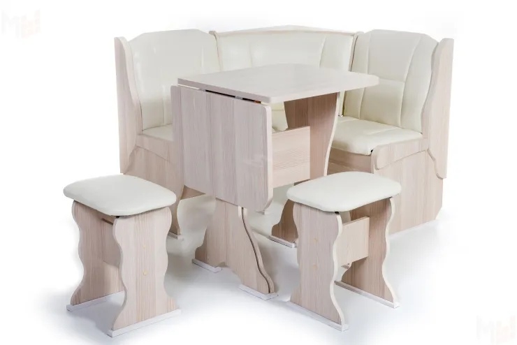 Кухонный уголок Нарцисс (ясень/Крем)