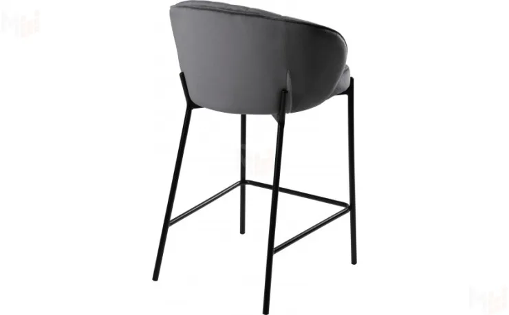 Полубарный стул Миэль темно-серый/черный