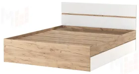 Кровать 1600 ГРЕТТА Дуб Крафт золотой-Белый