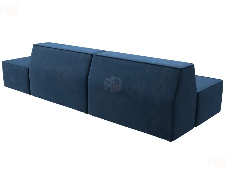 Диван прямой модульный Монс Модерн правый ( BRUT 11 синий )