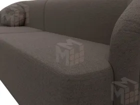 Диван прямой Лига-027 угол левый ( Амур коричневый )