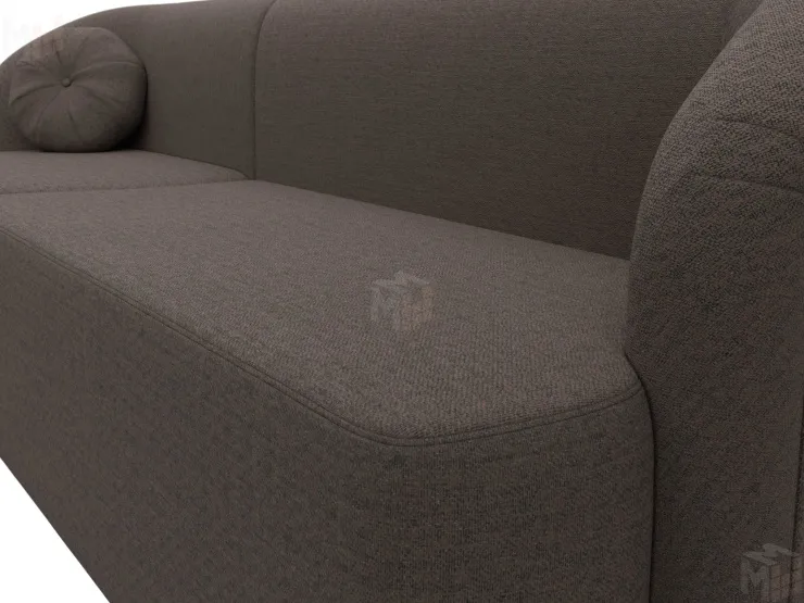 Диван прямой Лига-027 угол левый ( Амур коричневый )