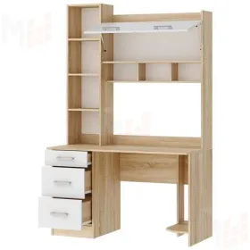 Компьютерный стол ПКС-5 сонома/белый глянец