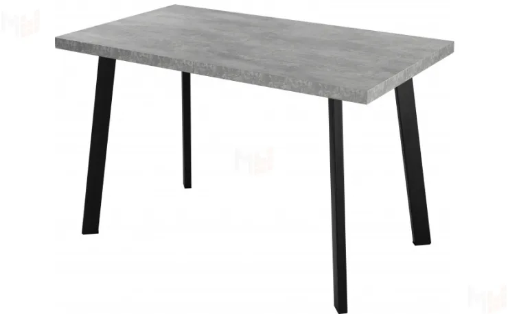 Стол раскладной Лаки Лофт 120 Бетон/Черный