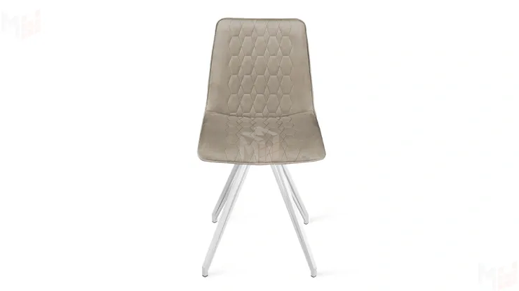 Стул Хьюго К4 Белый матовый, Велюр Confetti Smoke