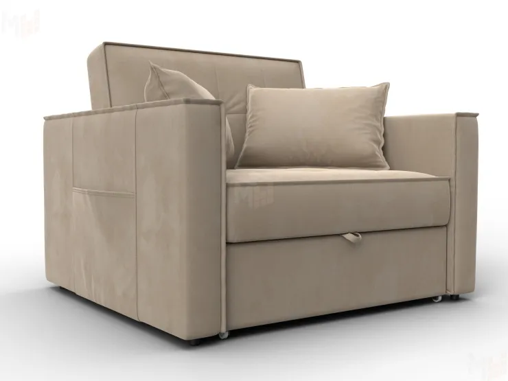 Кресло-кровать Лига-104 (80) ( SEVEN 729 бежевый )