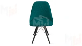 Стул Гранд К3 Черный муар, Велюр Confetti Izumrud