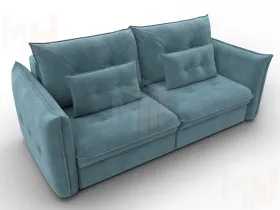 Диван прямой Лига-100 НПБ ( SEVEN 113 бирюзовый )