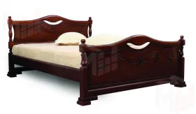 Кровать Людмила 16 орех светлый 1200х2000