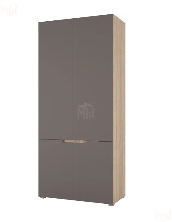 Шкаф Анталия 2-х створчатый (сонома/графит)