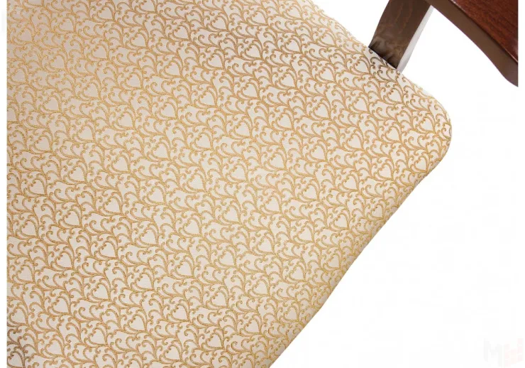 Кресло Bronte вишня с патиной / бежевый