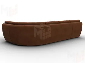 Диван П-образный модульный Холидей ( LAIM 14 терракотовый )
