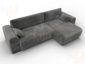 Диван угловой Лига-099 угол универсальный ( TOWER 10 серый )