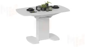 Стол обеденный Портофино - СМ(ТД)-105.02.11(1) Белый глянец, Стекло белое