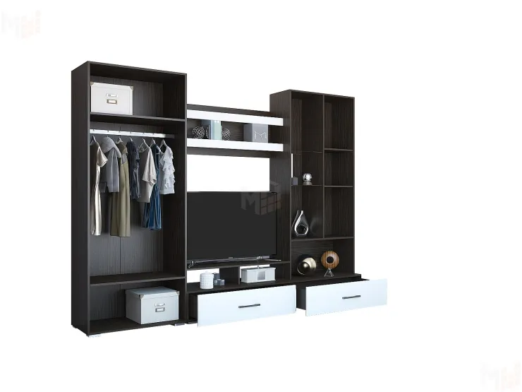 Гостиная Ненси-1 (венге/капучино глянец)