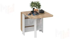 Стол-книжка Т1 Белый, Дуб Крафт золотой