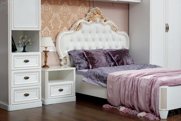 Спальня детская Натали белый глянец