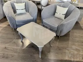 Столик прямоугольный Мокко серый камень