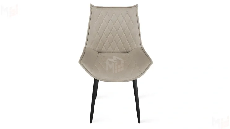 Стул Фэнди К1С  Черный муар, Велюр Confetti Smoke