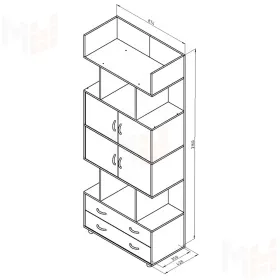 Комбинированный шкаф Дельта - 5.03