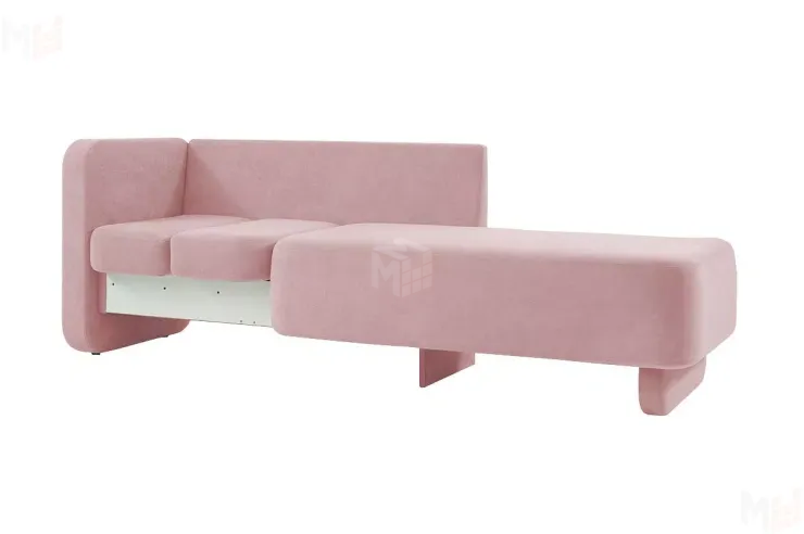 Кушетка Хьюстон на пружинном блоке Розовый
