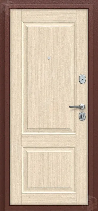 Входная металлическая дверь Тайга-7 Антик Медный/Бежевый клен