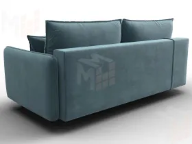 Диван прямой Лига-064 НПБ ( SEVEN 113 бирюзовый )