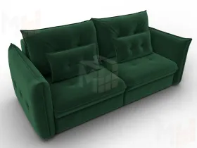 Диван прямой Лига-100 НПБ ( SEVEN 626 зеленый )