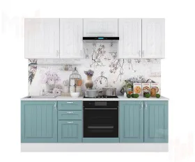 Кухня Принцесса 2,4 Арктик/Мурено