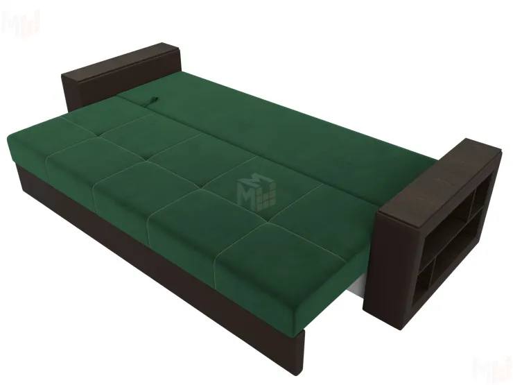 Диван прямой Дубай Лайт ( Зеленый;Коричневый )