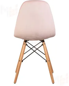 Стул обеденный DOBRIN BENNET (ножки светлый бук, пудрово-розовый велюр (HLR-39))