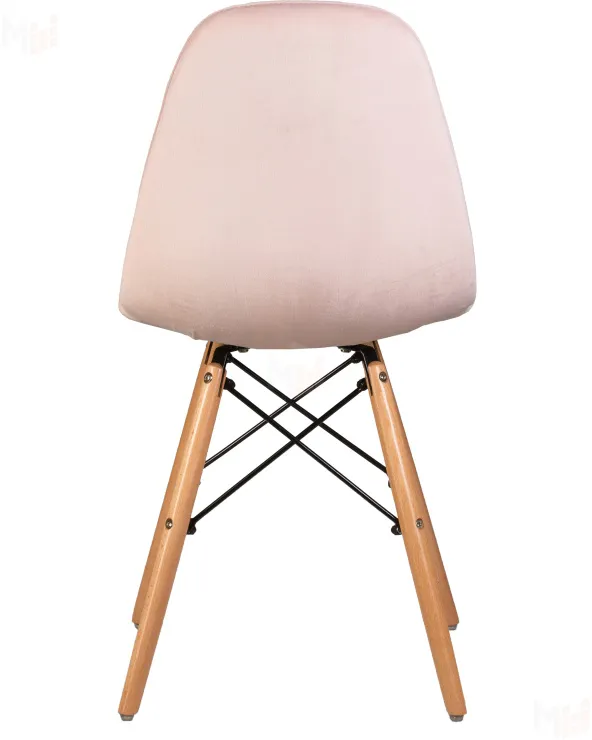 Стул обеденный DOBRIN BENNET (ножки светлый бук, пудрово-розовый велюр (HLR-39))