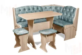 Кухонный уголок Орхидея Люкс (ясень/велюр Лагуна)