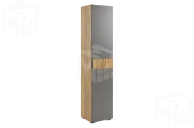 Шкаф Бери однодверный дуб крафт золотой/графит