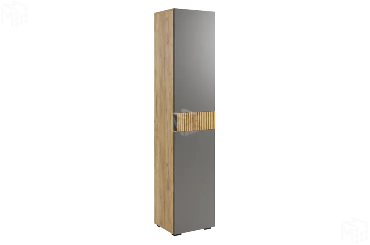 Шкаф Бери однодверный дуб крафт золотой/графит