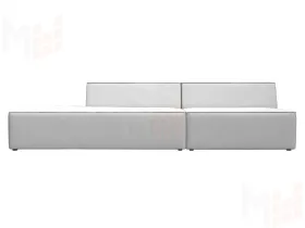 Диван прямой модульный Монс Модерн левый ( GRIFON 01 белый )