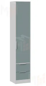 Шкаф для белья Марли - 403.006.000 Белый, Серо-голубой