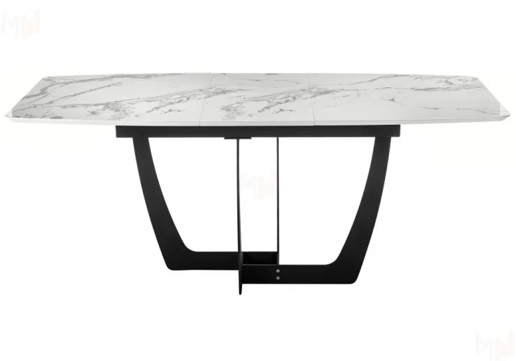 Стол Миссандея графит / белый мрамор